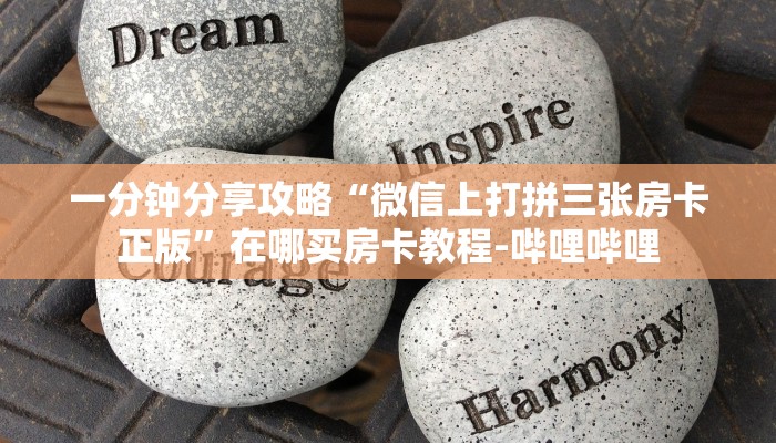 一分钟分享攻略“微信上打拼三张房卡正版”在哪买房卡教程-哔哩哔哩