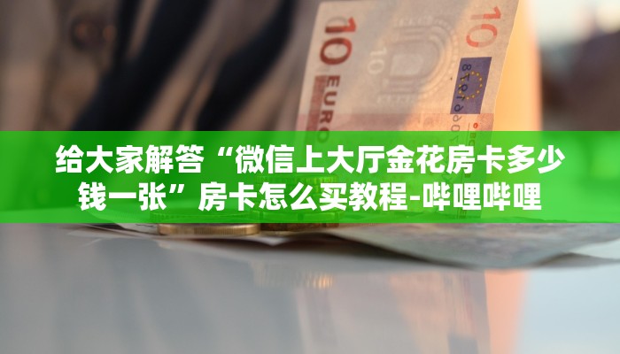 给大家解答“微信上大厅金花房卡多少钱一张”房卡怎么买教程-哔哩哔哩 给大家解答“微信上大厅金花房卡多少钱一张”房卡怎么买教程-哔哩哔哩