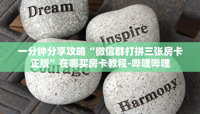 一分钟分享攻略“微信群打拼三张房卡正版”在哪买房卡教程-哔哩哔哩
